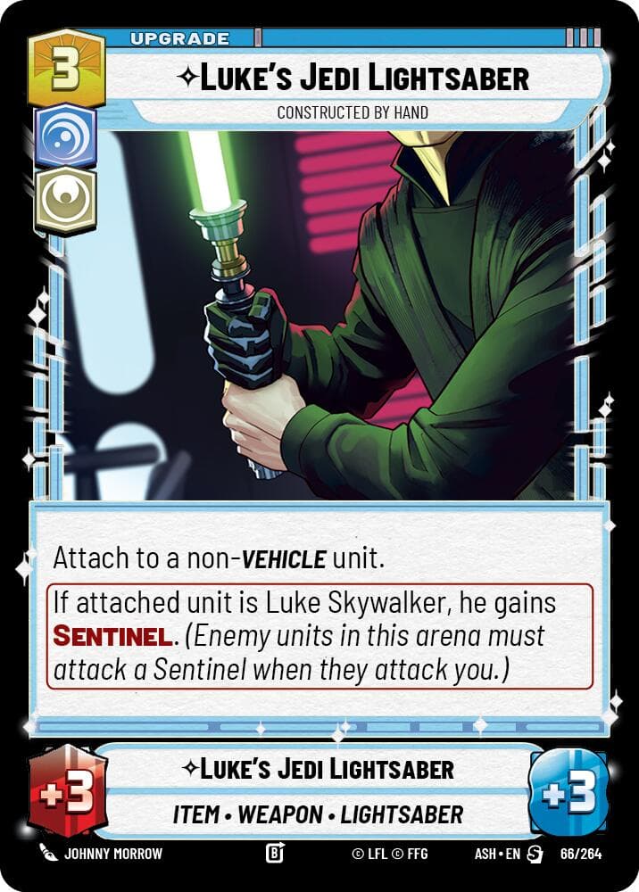 Luke's Jedi Lightsaber - Constructed by Hand — Ashes of the Empire card