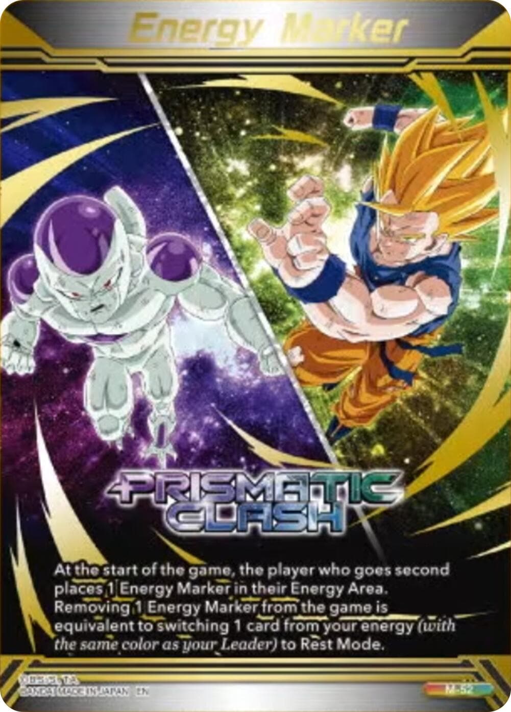 Energy Marker - Prismatic Clash (M-52) (Gold-Stamped) — Three Glorious Fighters card