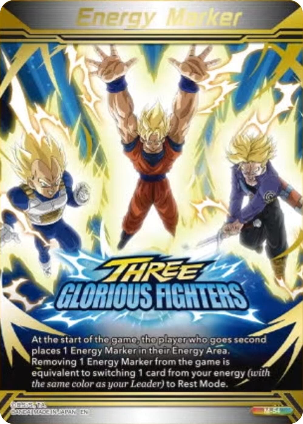 Energy Marker - Three Glorious Fighters (M-54) (Gold-Stamped) — Three Glorious Fighters card