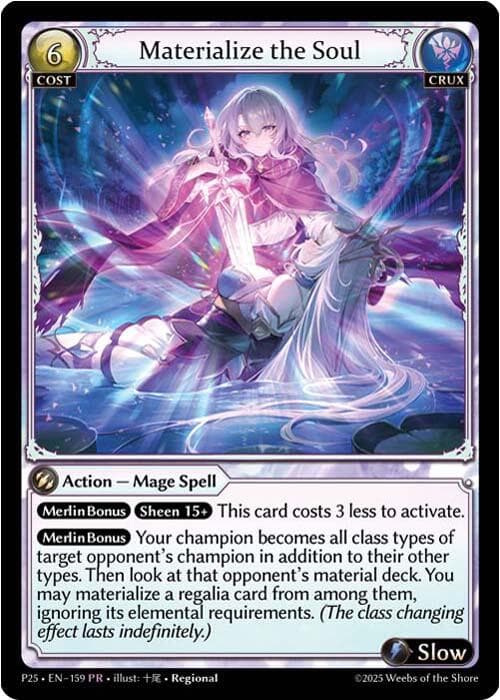 Materialize the Soul — Promotional Cards card