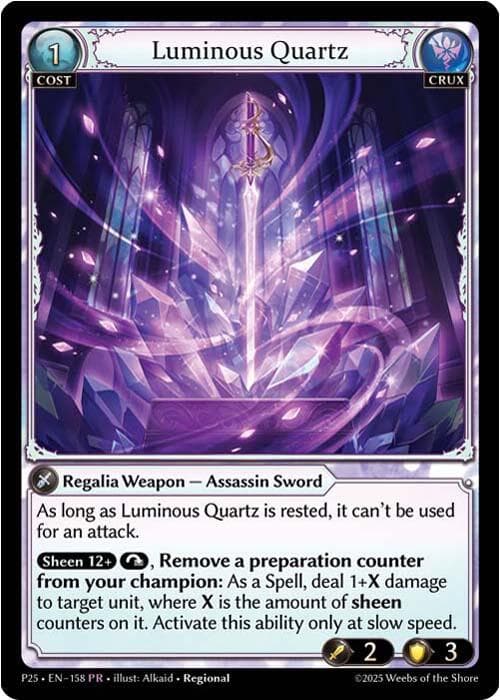 Luminous Quartz — Promotional Cards card