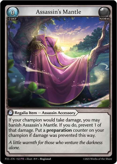 Assassin's Mantle (152) — Promotional Cards card