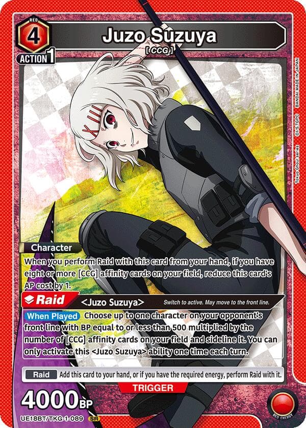 Juzo Suzuya (089) — UE18BT: Tokyo Ghoul card