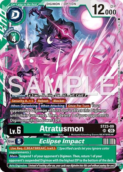 Atratusmon // Eclipse Impact — Starter Deck 23: Beatbreak card