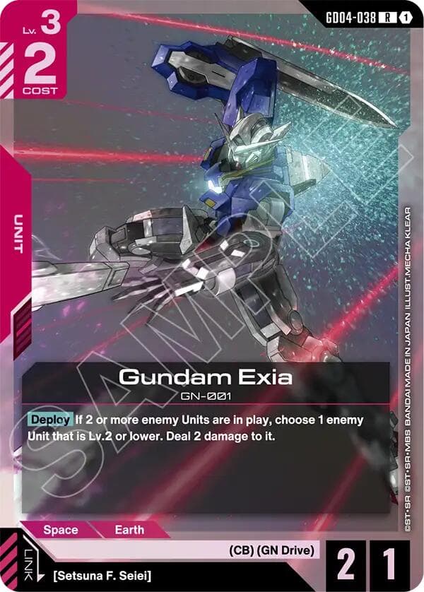 Gundam Exia (GD04-038) — Phantom Aria card