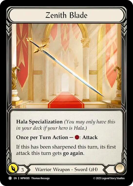 Zenith Blade — Mastery Pack Warrior card