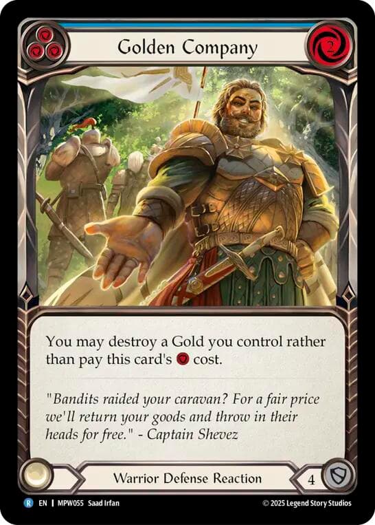 Golden Company (Blue) — Mastery Pack Warrior card