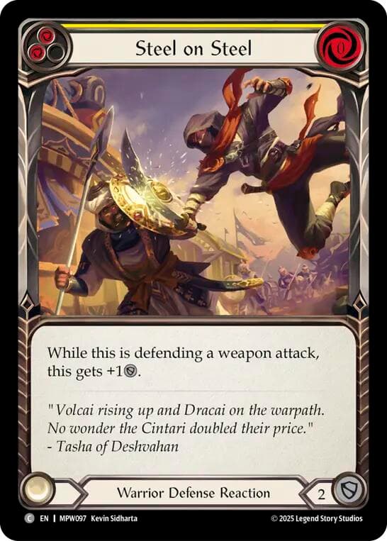 Steel on Steel (Yellow) — Mastery Pack Warrior card