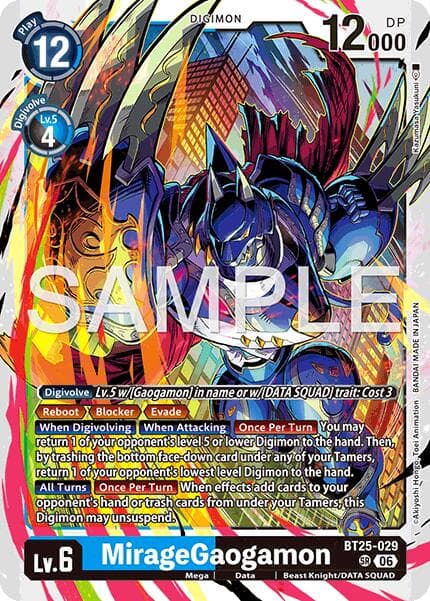 MirageGaogamon — Dual Revolution card