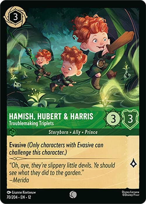 Hamish, Hubert & Harris - Troublemaking Triplets — Wilds Unknown card