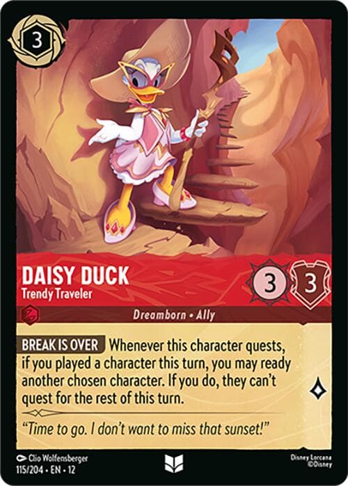 Daisy Duck - Trendy Traveler — Wilds Unknown card