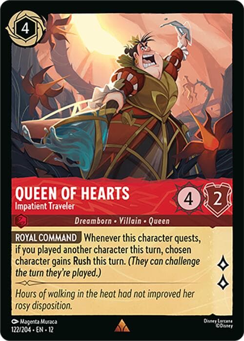 Queen of Hearts - Impatient Traveler — Wilds Unknown card