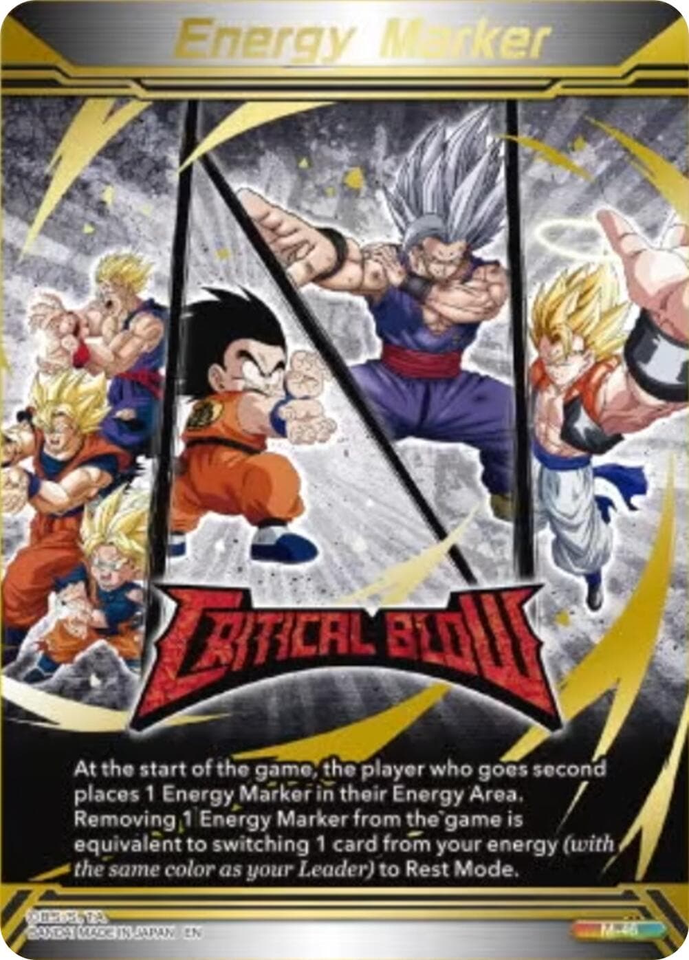 Energy Marker - Critical Blow (M-46) (Gold-Stamped) — Three Glorious Fighters card