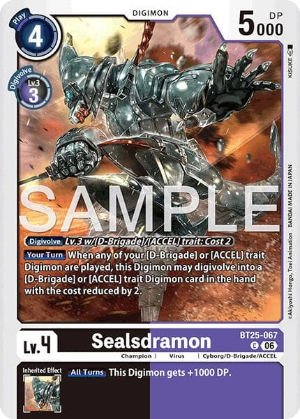 Sealsdramon — Dual Revolution card