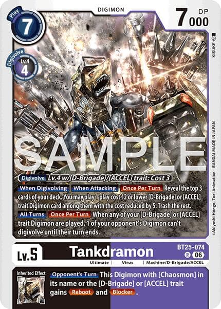 Tankdramon — Dual Revolution card