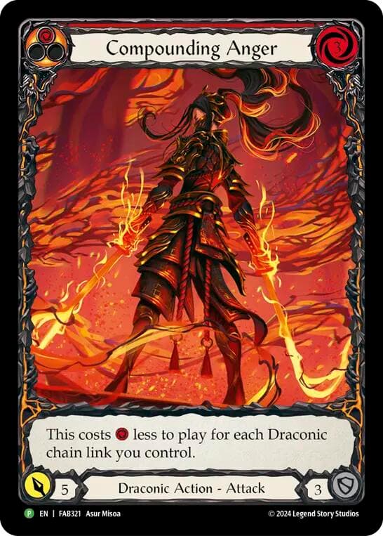 Compounding Anger - FAB321 — Flesh and Blood: Promo Cards card