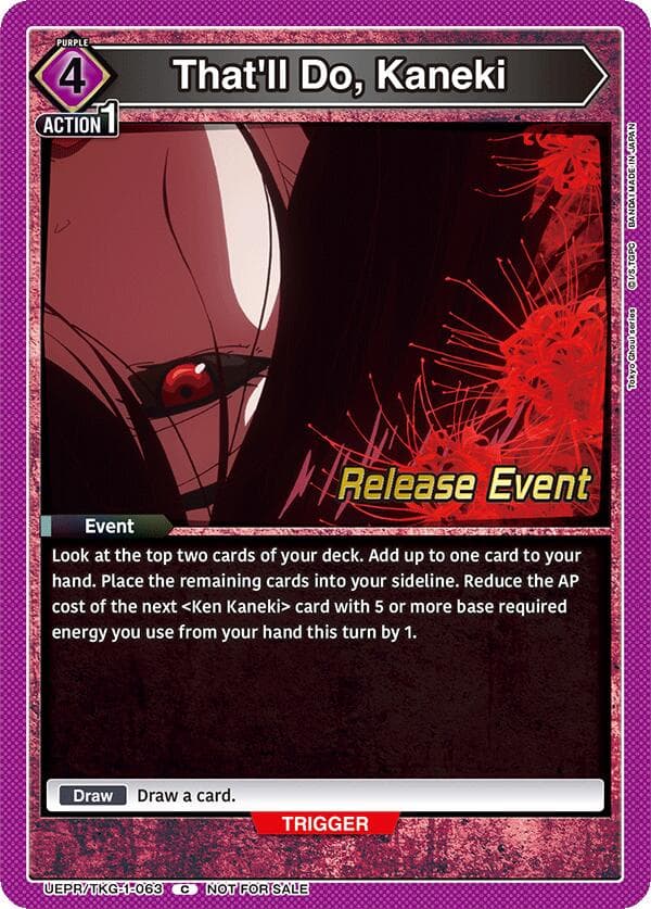 That'll Do, Kaneki — UE18BT: Tokyo Ghoul Release Event Cards card