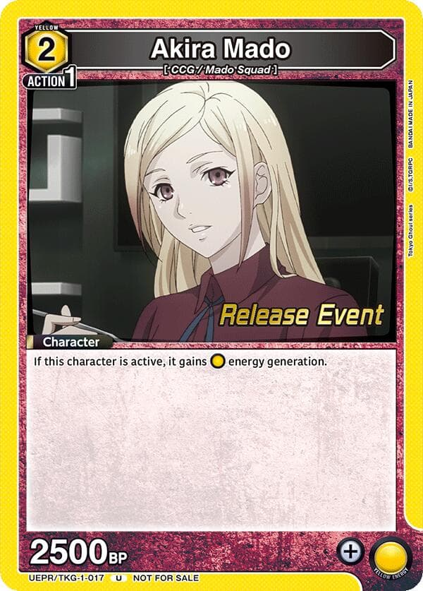 Akira Mado (017) — UE18BT: Tokyo Ghoul Release Event Cards card