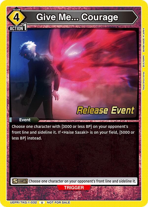 Give Me... Courage — UE18BT: Tokyo Ghoul Release Event Cards card