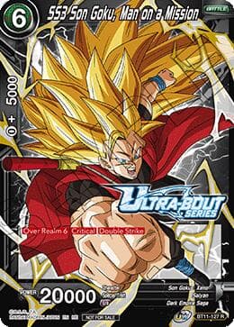 SS3 Son Goku, Man on a Mission (Event Pack 18) — Tournament Promotion Cards card