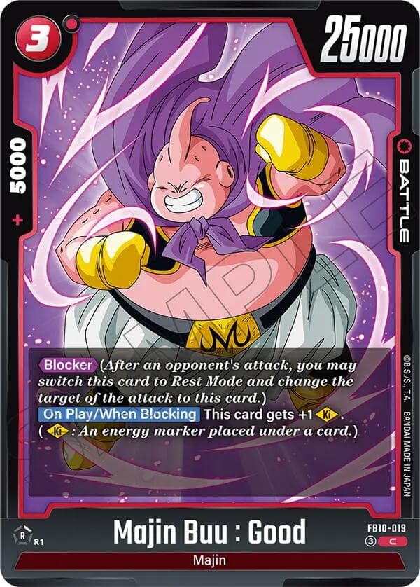 Majin Buu : Good — Cross Force card