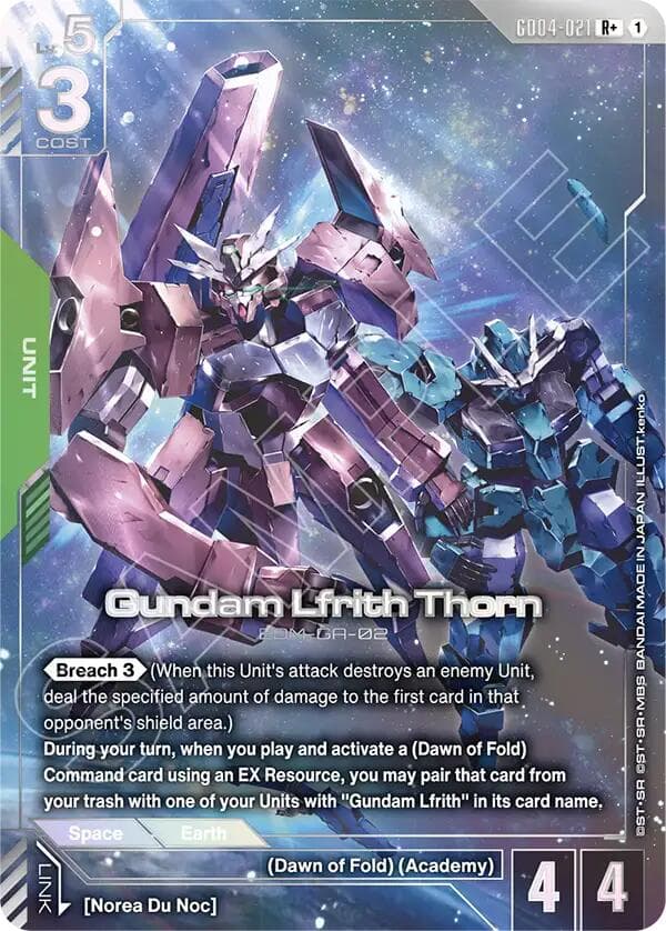 Gundam Lfrith Thorn (R+) — Phantom Aria card