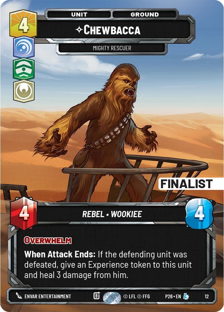 Chewbacca - Mighty Rescuer (Finalist) — Organized Play Promos card
