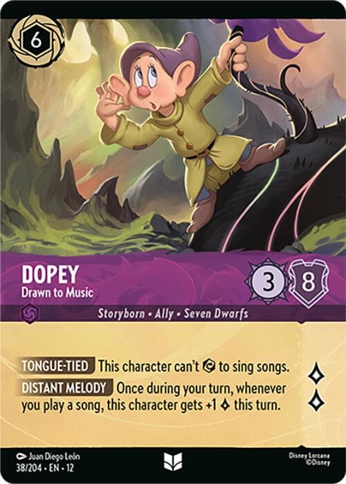 Dopey - Drawn to Music (Foil) — Wilds Unknown card