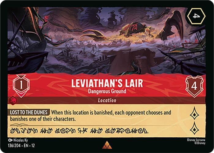 Leviathan's Lair - Dangerous Ground — Wilds Unknown card