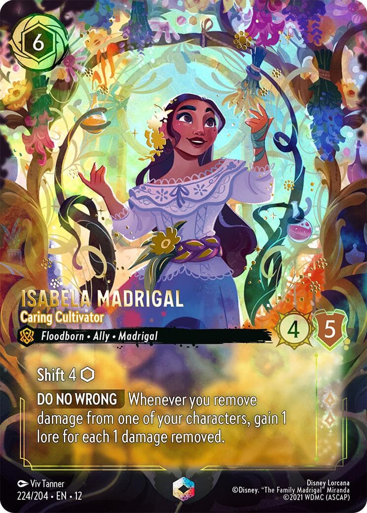 Isabela Madrigal - Caring Cultivator (Enchanted) — Wilds Unknown card