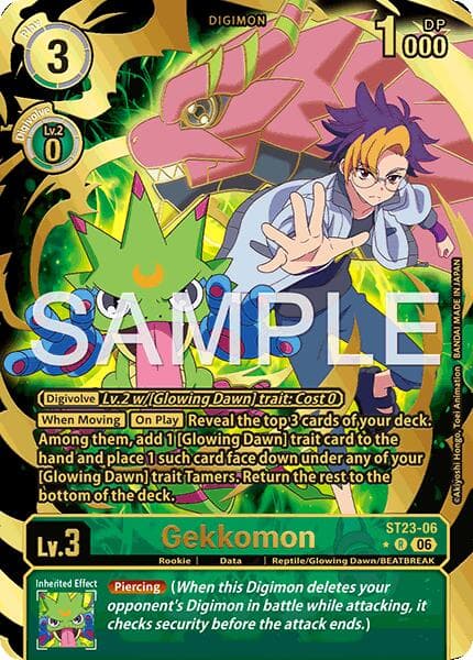 Gekkomon (Rare Pull) — Starter Deck 23: Beatbreak card