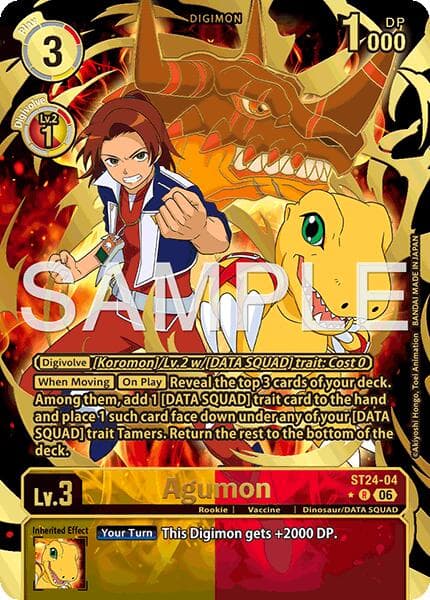 Agumon (Rare Pull) — Starter Deck 24: Data Squad card