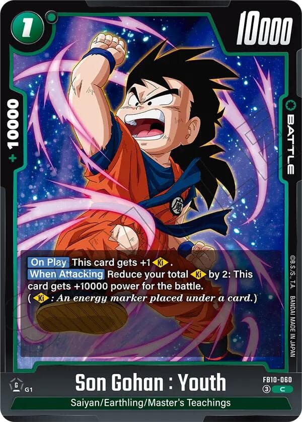 Son Gohan : Youth - FB10-060 — Cross Force card
