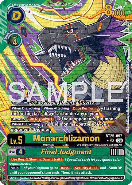 Monarchlizamon // Final Judgement (Alternate Art) — Dual Revolution card