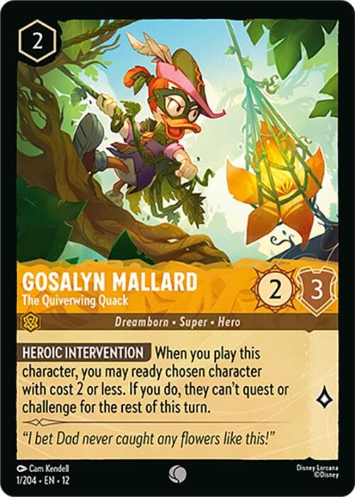 Gosalyn Mallard - The Quiverwing Quack — Wilds Unknown card