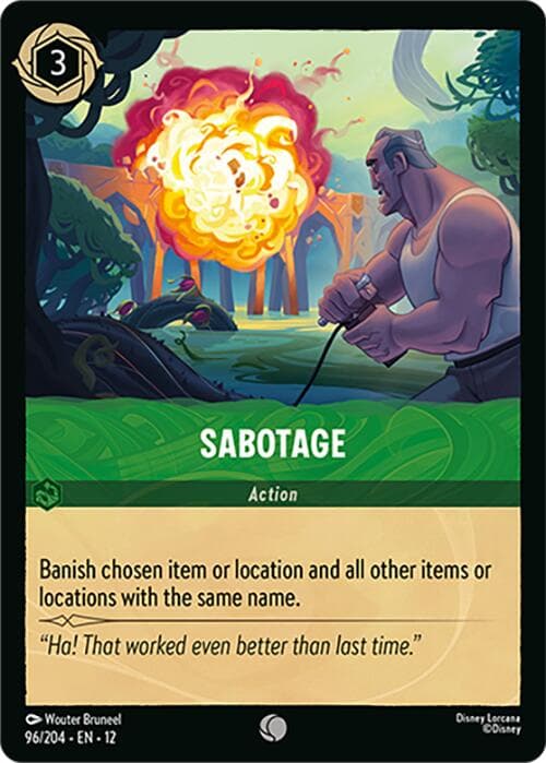 Sabotage — Wilds Unknown card