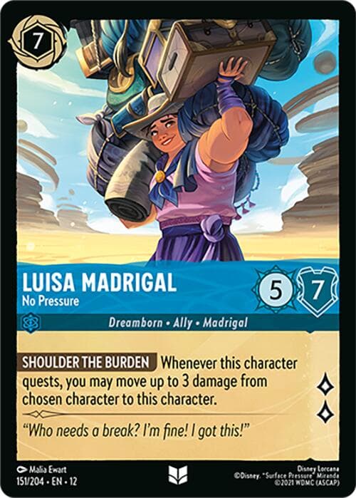 Luisa Madrigal - No Pressure — Wilds Unknown card