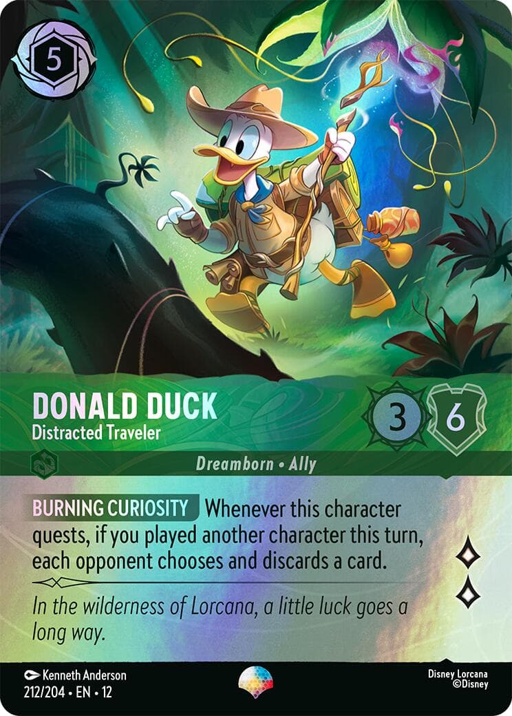 Donald Duck - Distracted Traveler (Epic) — Wilds Unknown card