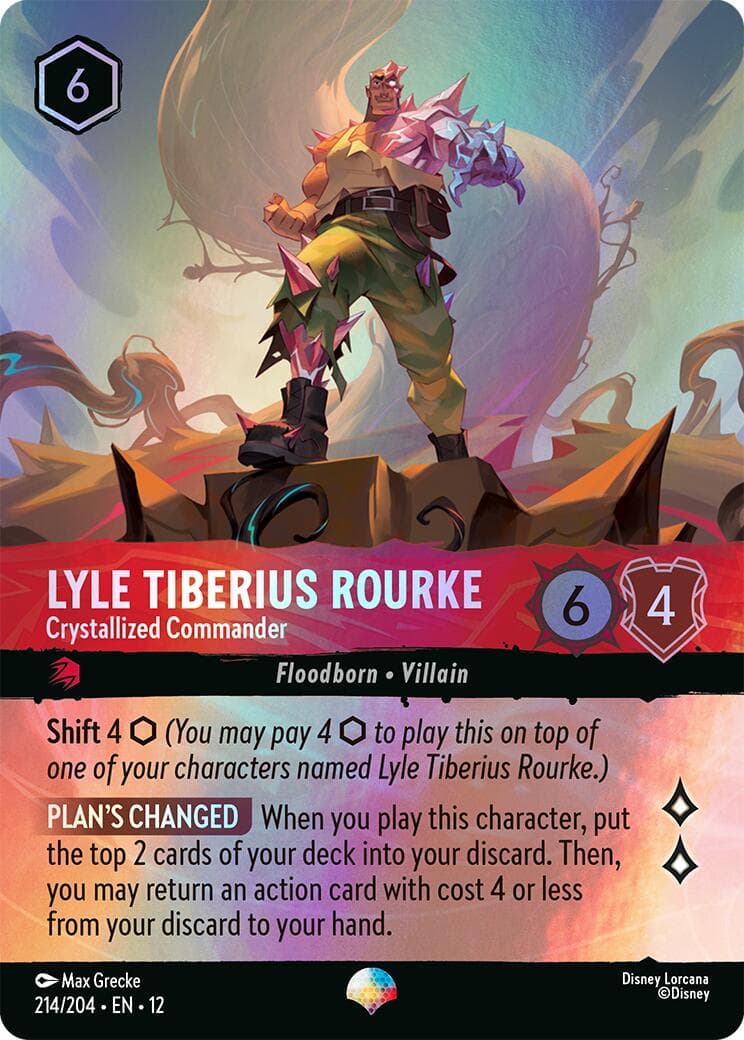 Lyle Tiberius Rourke - Crystallized Commander (Epic) — Wilds Unknown card