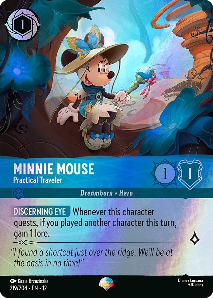 Minnie Mouse - Practical Traveler (Epic) — Wilds Unknown card