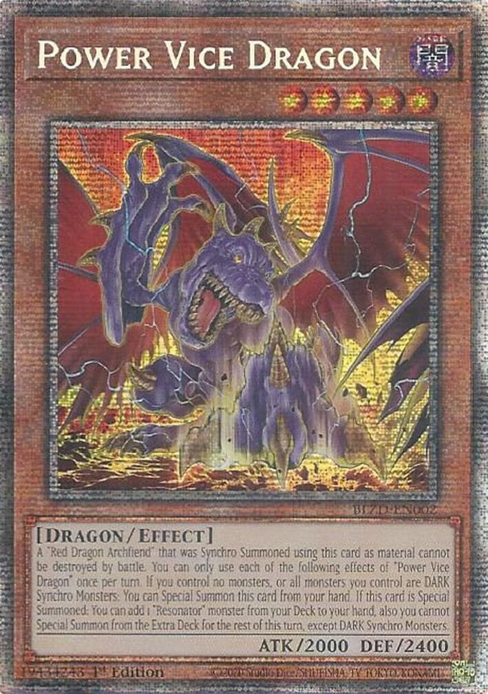 Power Vice Dragon (Starlight Rare) — Blazing Dominion card