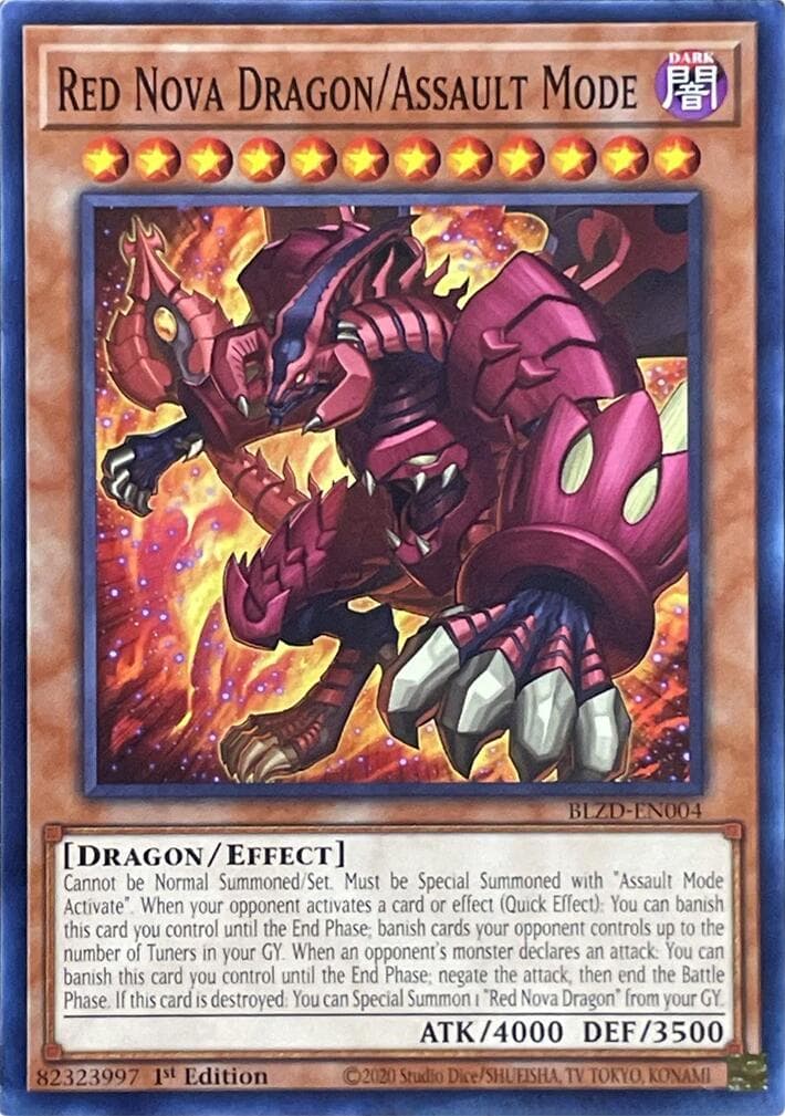 Red Nova Dragon/Assault Mode — Blazing Dominion card