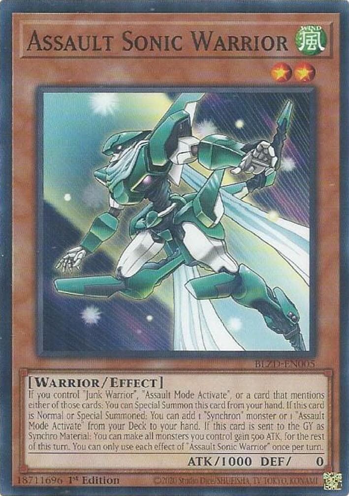 Assault Sonic Warrior — Blazing Dominion card