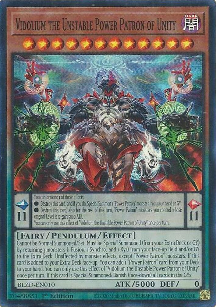 Vidolium the Unstable Power Patron of Unity — Blazing Dominion card