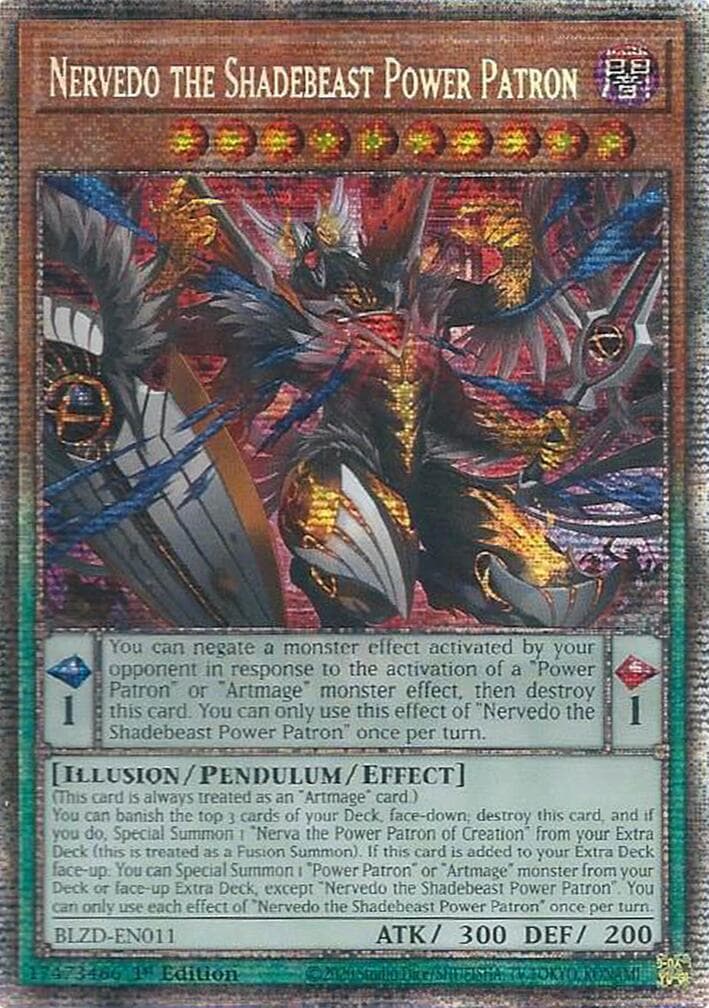 Nervedo the Shadebeast Power Patron (Starlight Rare) — Blazing Dominion card