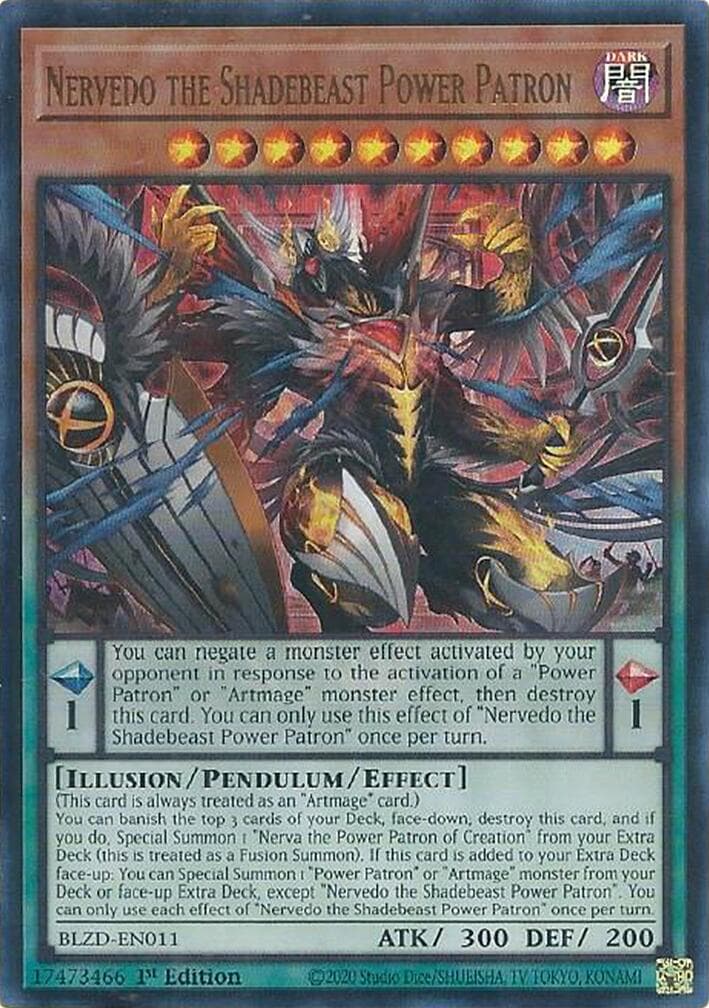 Nervedo the Shadebeast Power Patron — Blazing Dominion card