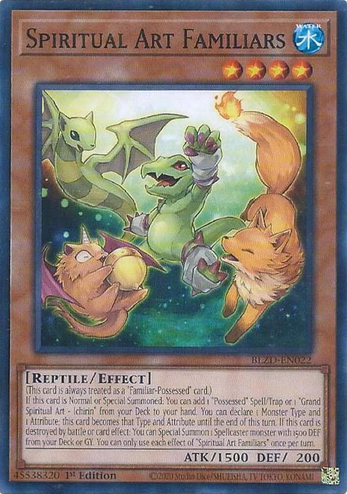 Spiritual Art Familiars — Blazing Dominion card