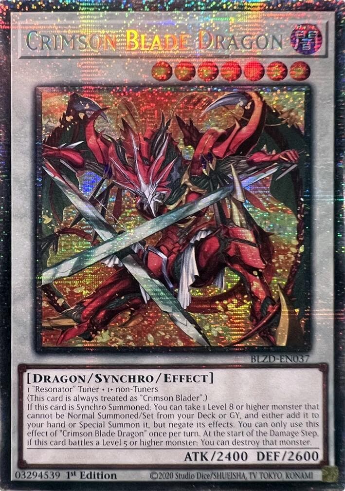 Crimson Blade Dragon (Starlight Rare) — Blazing Dominion card