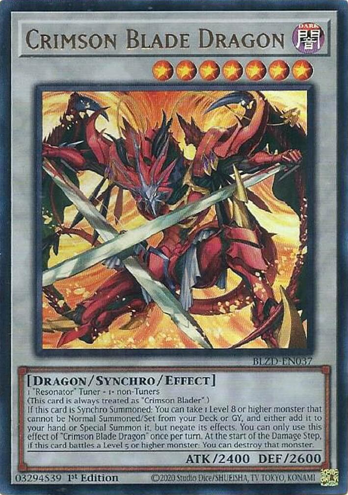 Crimson Blade Dragon — Blazing Dominion card