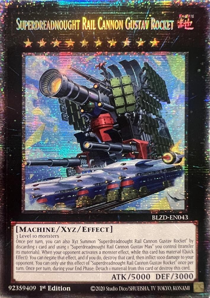 Superdreadnought Rail Cannon Gustav Rocket (Starlight Rare) — Blazing Dominion card